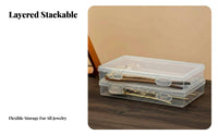 Clear Hairpin Container Dust-Proof Jewelry Box Transparent Design for Crafters