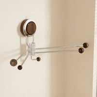 Dish Cloth Holder with Suction Cup for Sink Area, Rotating Stainless Steel Rag for Small Kitchen Organization
