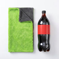 Twisted Loop Car Drying Towel Microfibre Cloth, 40x60cm Microfibre Cloth for Car Washing, Double-Sided High Absorbency Microfibre Towel, Gray