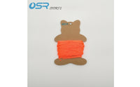 Lightweight Bear-Shaped Winding Card Flat Cardboard Winding Card Compact Line Spool Slimline for Anglers