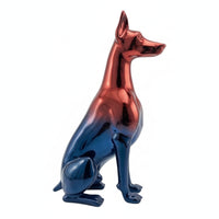 Sitting Greyhound Statue Decorative Greyhound Statue Glossy Ornament for Homeowners, Art Lovers, Entryway, Bookshelf