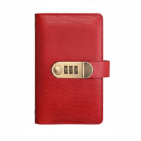 Funds Savings Binder with Lock Large Capacity Combination Lock Money Organizer Retro Design Bills Collection Book