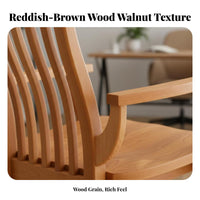 With Armrests Spindle rear Armchair Supportive rearrest Desk Chair Multi-Purpose Dining Seat timeless Design for Students, Office Workers, Homeowners, Study Room, Bedroom