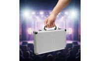 Shockproof Dual Wireless Microphone Case Shock-Absorbing 2-Mic Travel Case Portable for Singers, Presenters, KTV, Stage Performance, Touring