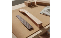 Ukulele Neck and Fingerboard Set Unfinished Wood Ukulele Neck and Fingerboard Lightweight for Luthiers