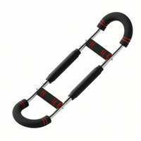 Arm Exerciser with Adjustable Resistance Heavy Duty Strength Bar Chest Expander for Home Gym