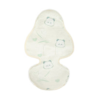 Ice-Silk Fabric Reversible Stroller Cushion Contoured Stroller Liner Pad Bound Edges Reversible Baby Seat Liner Lightweight for Toddlers