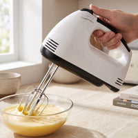 Electric Hand Mixer Compact Handheld Mixer with Beaters Appliance Powerful Easy Clean for Bakers, Baking, Kitchen
