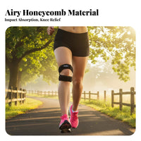 Patellar Support Band Breathable Patella Tendon Strap Shock Absorption Adjustable Knee Strap for Women, Fitness Enthusiasts, Running, Biking, Workout