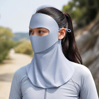 Full Face UPF 50+ Sun Protection Mask with Neck Guard for Summer Outdoor Activities