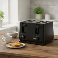 Compact Two-Slot Toaster Glossy Countertop Toaster Space-Saving Appliance Modern for Kitchen