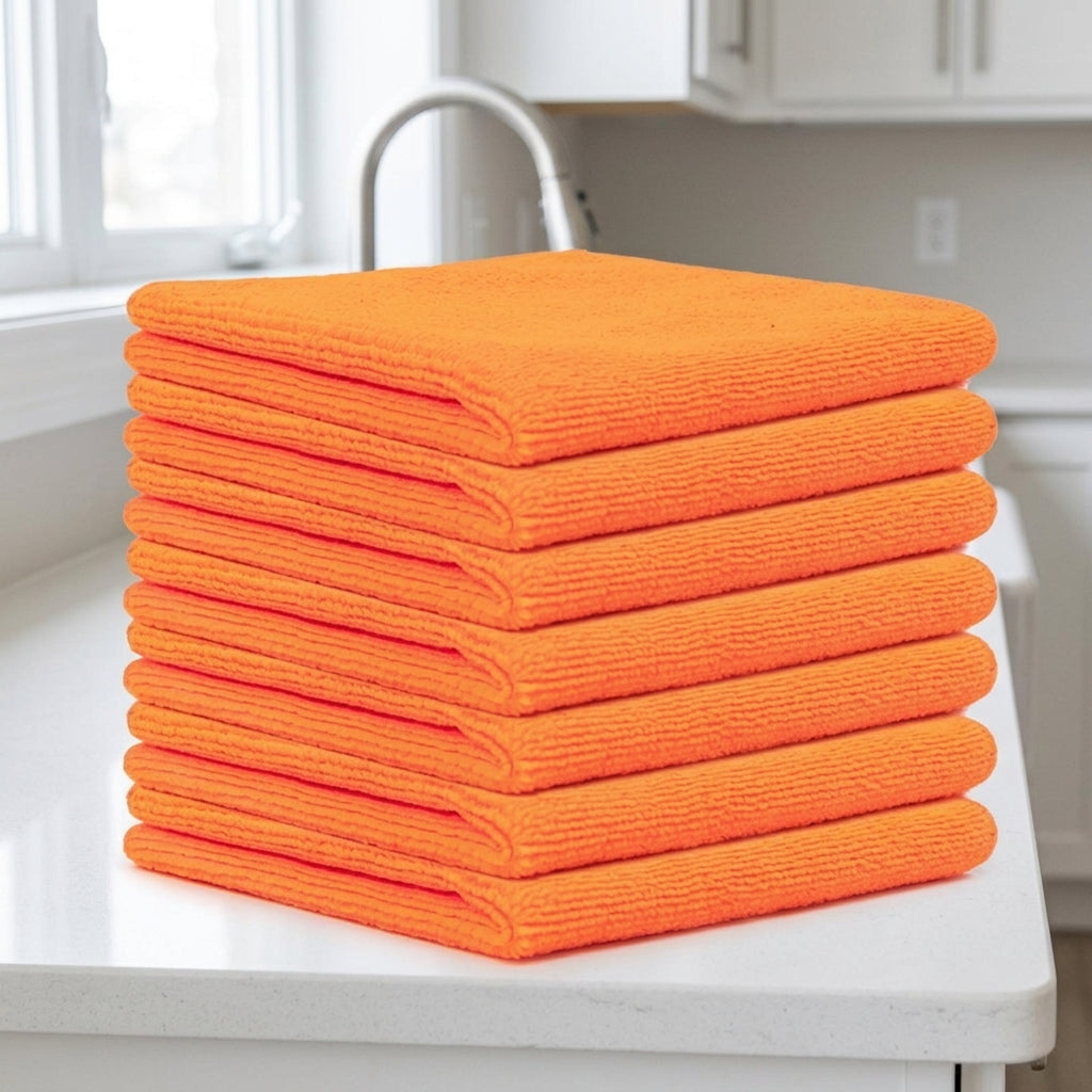 Microfibre Cloth, High Absorbency Microfibre Towel, 5 Pack 30cm x 30cm Microfibre Cloth, Microfibre Cloths Multipack for Kitchen and Car