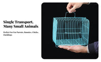 50 Pieces Portable Hand-Held Chick crate Stackable fowl carrier Lightweight creature Transporter Ventilated Design for Stall Vendors, Pet Owners, Farmers, Transportation, Farm, and marketplace
