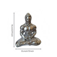 Muscular Buddha Statue Resin Seated Buddha Statue Desktop Ornament