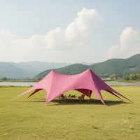 Star Canopy Tent Waterproof Two-Peaked Tent Tear-Resistant for Group Camping