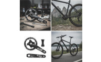 CNC-Machined Mountain Bike Crankset 104BCD Crankset with Bottom Bracket 170mm Chainset Lightweight for Cyclists, Trail Riding, Drivetrain Upgrade