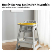 Infant Dining Chair Easy to Hygienic Infant Eating Chair with Tray PP Material Young Child Feeding Seat for Young Children, Infants, Kitchen