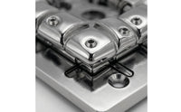 Rectangular Base Plate 4-String Bass Bridge Fixed Metal Bass Bridge
