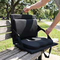 Camping Chair with Back Support for Outdoor Seating, Folding Seat with Floor Cushion and Floor Seat Design, Modern Minimalist Polyester Mat