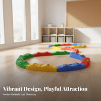 Sensory Balance Path Non-Slip Surface Interactive Stepping St Single S Toy Sturdy Construction Wavy Walkway Toy for Young Children, Preschoolers