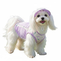 Pocket Patchwork Summer Dog Clothes Soft Summer Dog Top Breathable Sleeveless Pet Vest Sun Protection for Travel