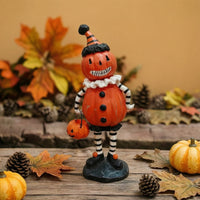 Resin Figurine with Base Halloween-Themed Character Sculpture Carved Decorations for Collectors, Shelf, Entryway Table