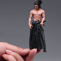 Fine Details Blade Samurai Figurine Collectible Bushido Warrior Figure Compact Size Decor Item Solid Build for Miniature Scene