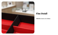 Large Capacity 18-Slot Glasses Box Standing Eyewear Display Case Scratch Protection for Retailers, Closet