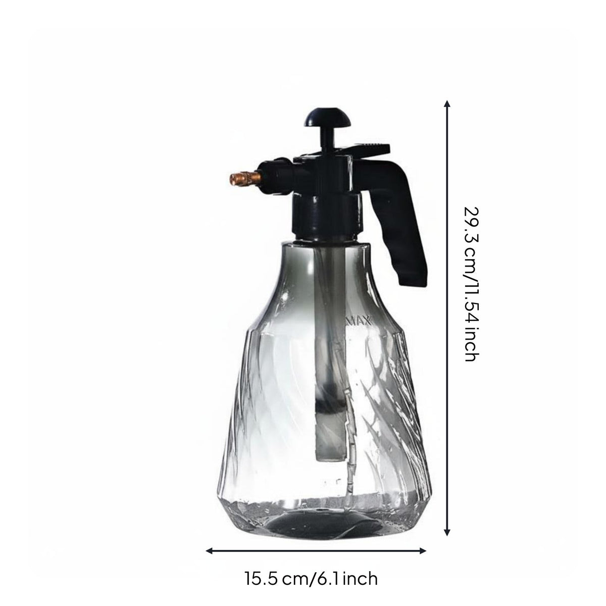 Sturdy Pneumatic Spray Bottle Leak-Proof Handheld Pressure Sprayer Adjustable Nozzle for Gardeners, Indoor Plants, Cleaning