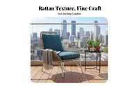 All-Weather 4-Piece Woven Lounge Seating long-lasting Frame Outdoor Furniture Thick paddings Garden Furnishing Easy Maintenance for Families, Homeowners, Adults, Balcony, Sunroom, rearyard, waterside