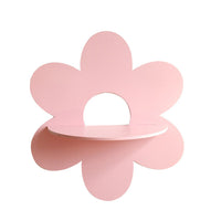 Wooden Flower-Shaped Wall Crystal Storage Shelf, Simple Homestay Hanging Decor