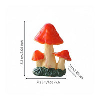 DIY Craft Resin Toadstool Sculpture Figurine Realistic Design Resin Toadstool Sculpture Statue Detailed Sculpture for Crafters