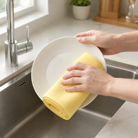 Loofah Dish Cloth, Oil-Absorbing, Easy-to-Clean Thick Plant Fiber Kitchen Cleaning Sponge Cloth