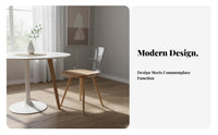 Nordic aesthetic Wood Frame Clear Chair Transparent Design Dining Seat With Armrests Household Furniture Designer Inspired for Interior Designers, Restaurant Owners, Kitchen, Living Room, Home Office, Special Events