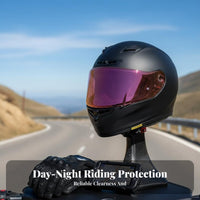Visor Photochromic Full Face Helmet Visor Day and Night Use Replacement Face Visor