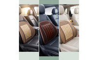 Support Cushion Breathable Cushion with Bamboo Panel Vented Backrest for Commuters