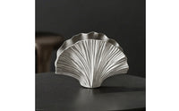Ginkgo Foliage Vase Modern Aluminum Vase Decorative for Decorators, Entryway