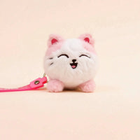 Soft Toy Cat Keychain Tiny-Cat Soft Toy Keychain Bag Charm Furry Pendant High-Quality for Girls, Backpack, Handbag