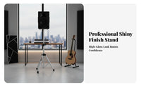 Speaker Tripod Stand Entirely Metal Construction Tripod Speaker Stand Portable Audio Equipment Accessory for Artists, DJs, Outdoor, Karaoke