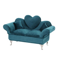 Miniature Sofa Jewelry Box Velvet Sofa Jewelry Box Decorative for Girls, Tabletop
