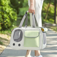 Cat Carrier Bag Compact Foldable Pet Carrier with Mesh Panels Secure for Cats