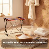 Foldable Design Adjustable Folding Footrest Non-Slip Feet Pedicure Stand Multi-Functional Footstool Lightweight for Nail specialists, Pedicurists, Home Users, Spa, on the go, Bathroom, Living Room