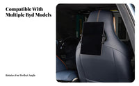 Rear Seat Tablet Mount 360 Degree Rotation Rear Seat Tablet Holder Rear Seat Amusement Stand No-Tools-Needed Installation