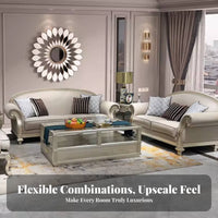 Straightrear Tufted Sofa Luxury Design Couch European design Upholstered Seating for Homeowners, Interior Designers, Living Room, Lounge Area, Office
