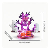 Spooky Tree Night Light USB-Powered Halloween Night Light Ambient spirit Lamp with Pumpkins for Desk