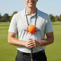 Builds Muscle Memory Golf Swing Posture Corrector Adjustable Lanyard Arm Connection Training Ball Portable Golf Smart Ball Coach Lightweight for Beginners, Golfers, Driving Range