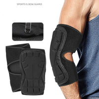 Thickened Elbow Guard with EVA Padding Adjustable Sports Arm Guard Impact-Resistant Protector Flexible for Training