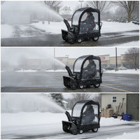 Heavy-Duty Snow Blower Cab Cover Transparent Snowblower Enclosure for Homeowners