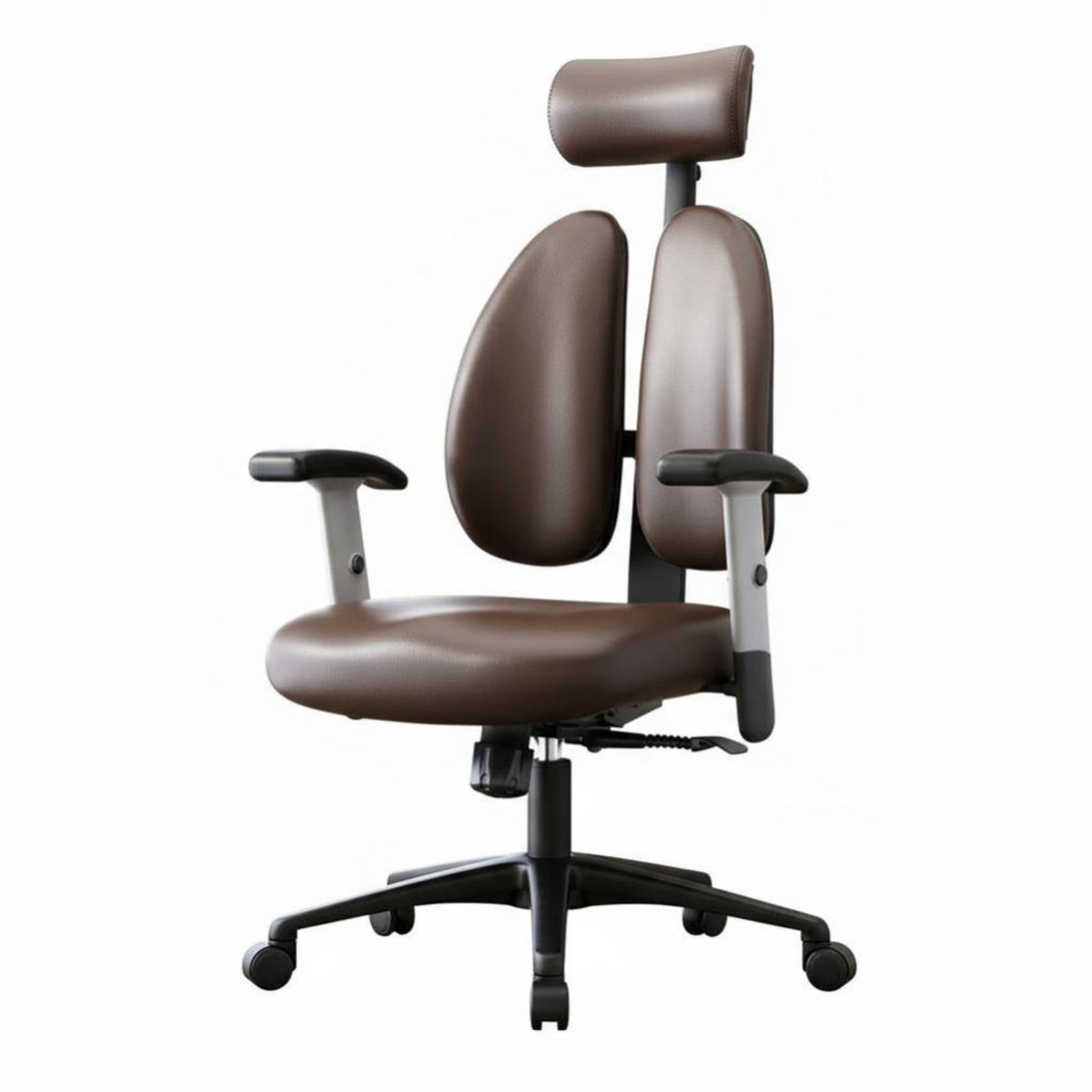 Ergonomic Design Highspine Managerial Chair Support Highspine Managerial Seat Genuine Leather Office Furniture Fully Adjustable for Managerials, Professionals, Students, Study Room