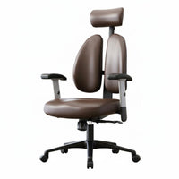 Ergonomic Design Highspine Managerial Chair Support Highspine Managerial Seat Genuine Leather Office Furniture Fully Adjustable for Managerials, Professionals, Students, Study Room